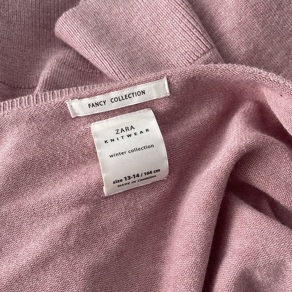 Zara Knitwear Fancy Collection pink cardigan - Picture 3 of 3